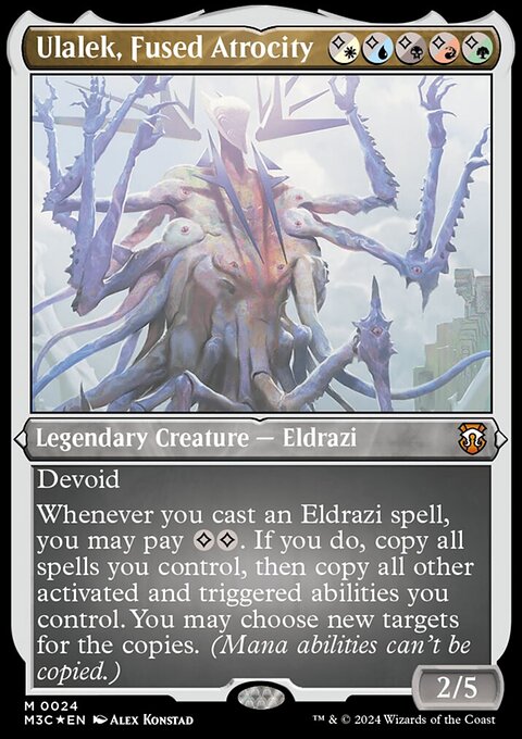 Ulalek, Fused Atrocity, Modern Horizons 3 Commander #24, Magic: The Gathering card