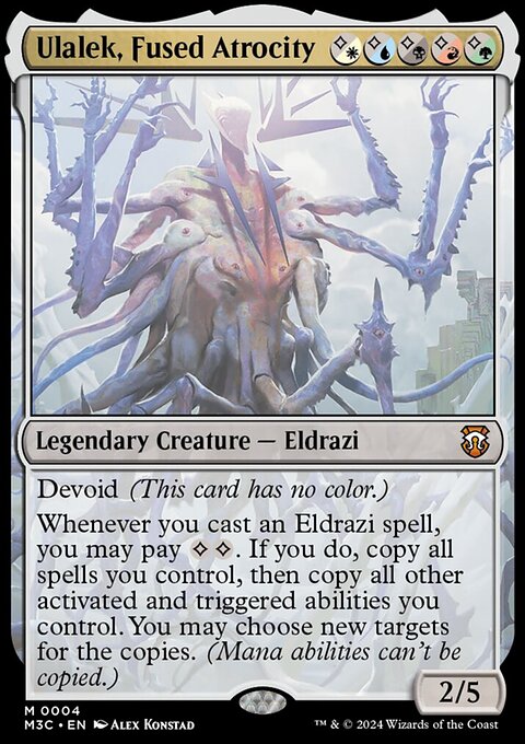 Ulalek, Fused Atrocity, Modern Horizons 3 Commander #4, Magic: The Gathering card