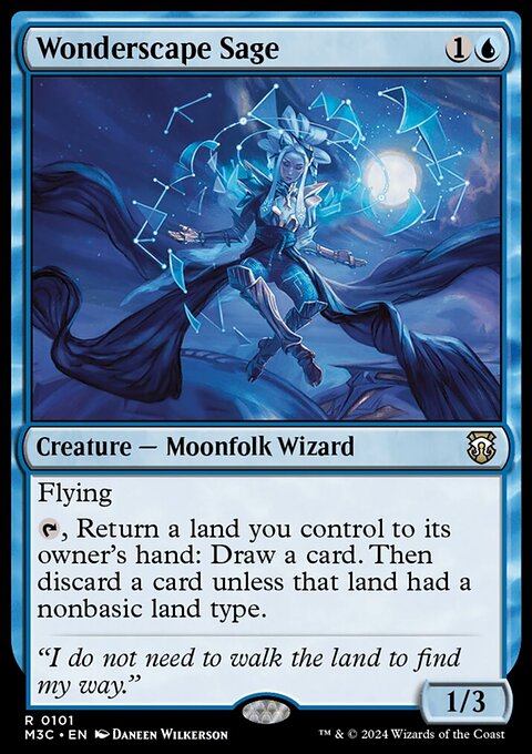 Wonderscape Sage, Modern Horizons 3 Commander #101, Magic: The Gathering card