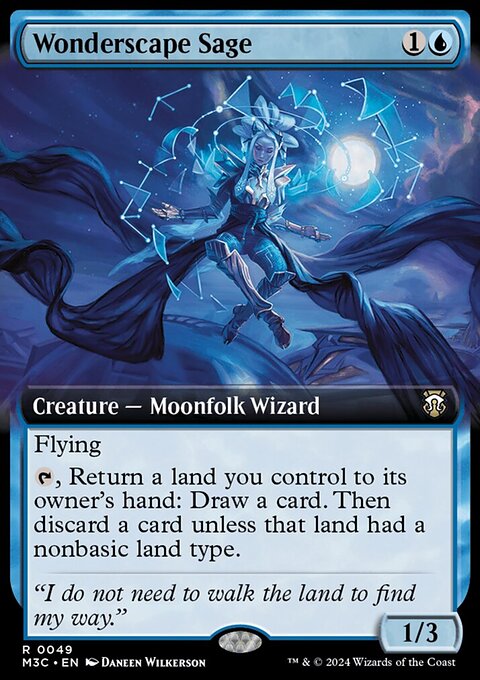 Wonderscape Sage, Modern Horizons 3 Commander #49, Magic: The Gathering card