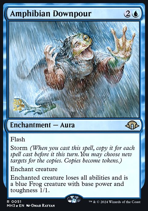 Amphibian Downpour, Modern Horizons 3 Promos #51s, Magic: The Gathering card