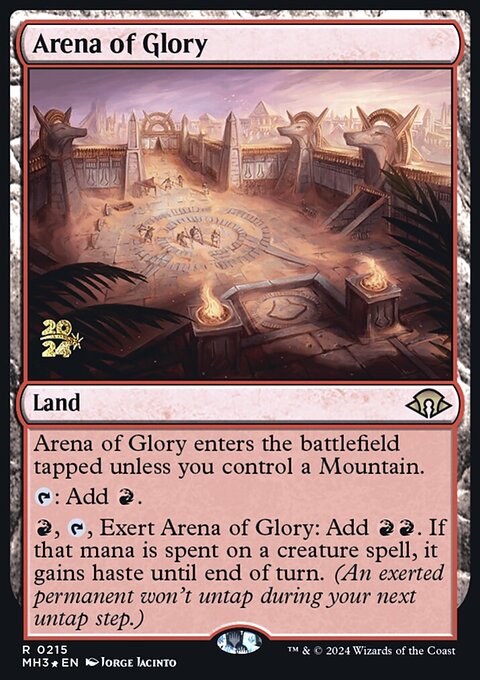 Arena of Glory, Modern Horizons 3 Promos #215s, Magic: The Gathering card