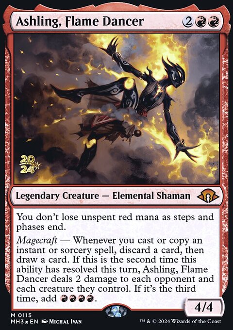 Ashling, Flame Dancer, Modern Horizons 3 Promos #115s, Magic: The Gathering card