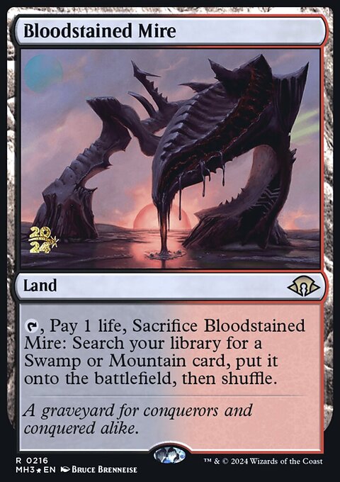 Bloodstained Mire, Modern Horizons 3 Promos #216s, Magic: The Gathering card