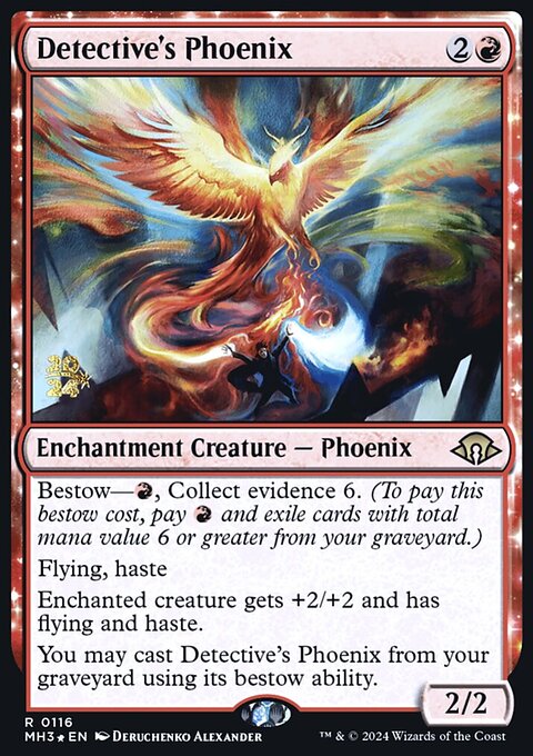 Detective's Phoenix, Modern Horizons 3 Promos #116s, Magic: The Gathering card