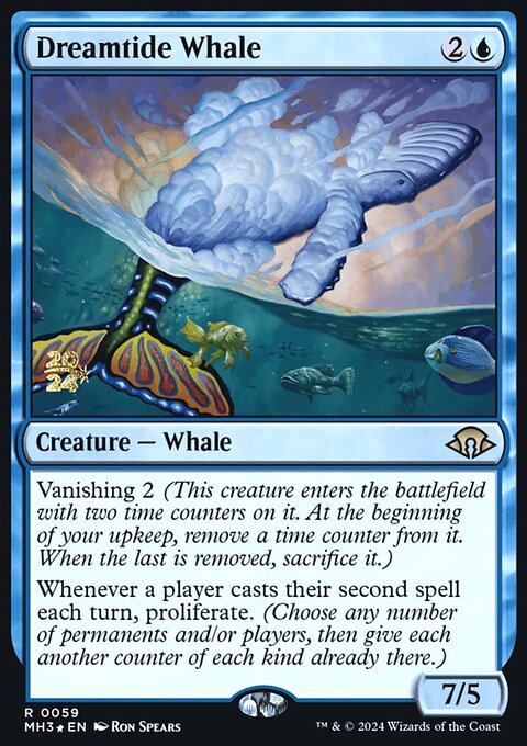 Dreamtide Whale, Modern Horizons 3 Promos #59s, Magic: The Gathering card