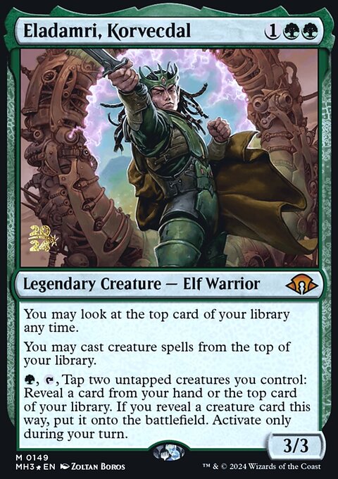 Eladamri, Korvecdal, Modern Horizons 3 Promos #149s, Magic: The Gathering card
