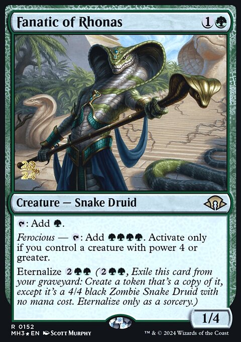 Fanatic of Rhonas, Modern Horizons 3 Promos #152s, Magic: The Gathering card