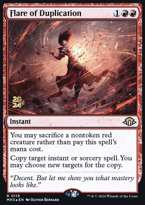 Flare of Duplication, Modern Horizons 3 Promos #119s, Magic: The Gathering card