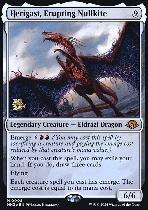 Herigast, Erupting Nullkite, Modern Horizons 3 Promos #8s, Magic: The Gathering card