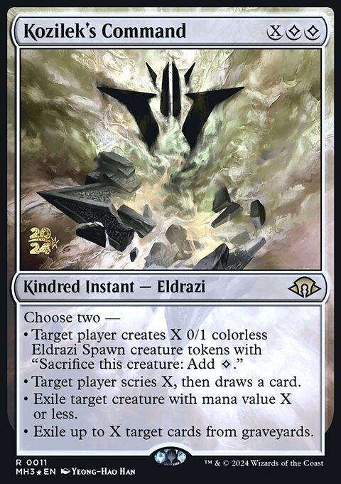 Kozilek's Command, Modern Horizons 3 Promos #11s, Magic: The Gathering card