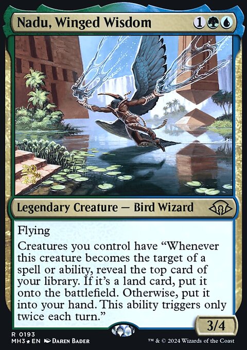 Nadu, Winged Wisdom, Modern Horizons 3 Promos #193s, Magic: The Gathering card