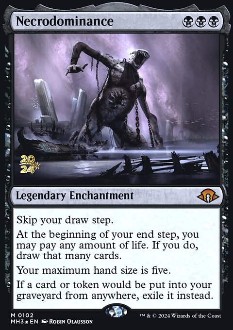 Necrodominance, Modern Horizons 3 Promos #102s, Magic: The Gathering card