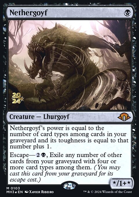 Nethergoyf, Modern Horizons 3 Promos #103s, Magic: The Gathering card