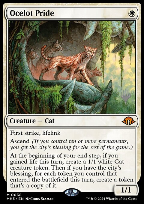 Ocelot Pride, Modern Horizons 3 Promos #38p, Magic: The Gathering card