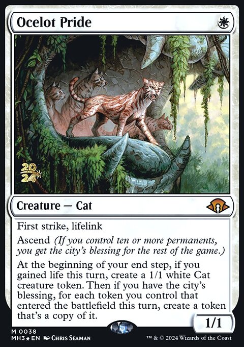 Ocelot Pride, Modern Horizons 3 Promos #38s, Magic: The Gathering card