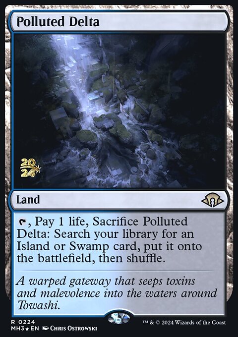 Polluted Delta, Modern Horizons 3 Promos #224s, Magic: The Gathering card