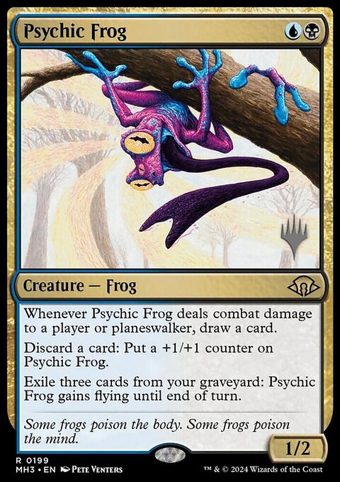 Psychic Frog, Modern Horizons 3 Promos #199p, Magic: The Gathering card
