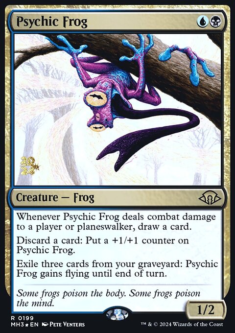 Psychic Frog, Modern Horizons 3 Promos #199s, Magic: The Gathering card