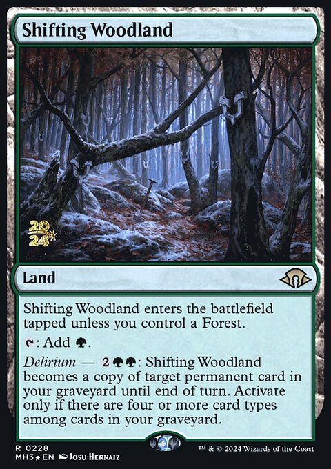 Shifting Woodland, Modern Horizons 3 Promos #228s, Magic: The Gathering card