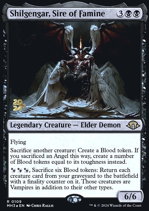 Shilgengar, Sire of Famine, Modern Horizons 3 Promos #109s, Magic: The Gathering card