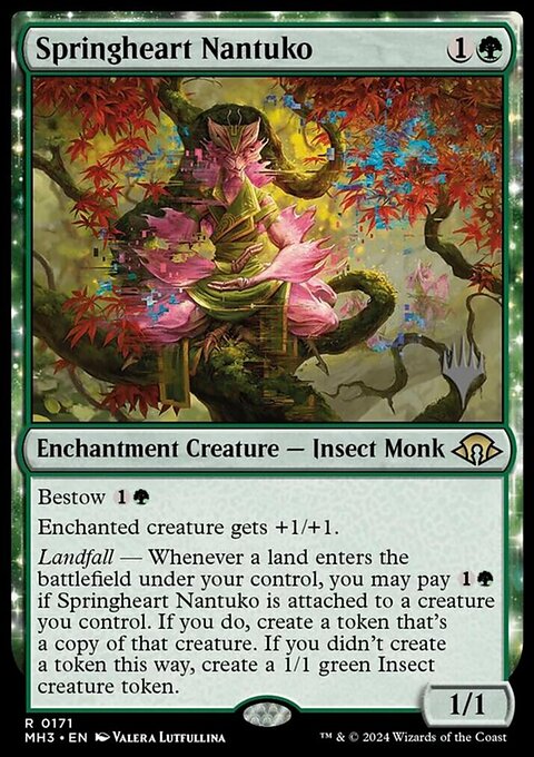 Springheart Nantuko, Modern Horizons 3 Promos #171p, Magic: The Gathering card