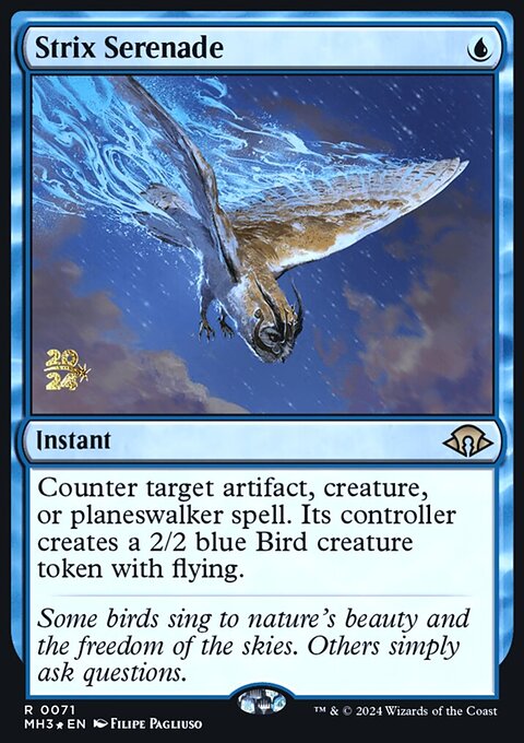 Strix Serenade, Modern Horizons 3 Promos #71s, Magic: The Gathering card