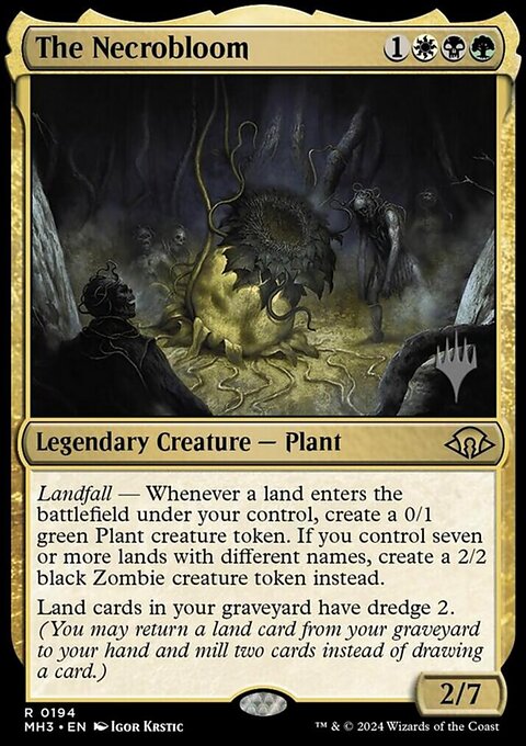 The Necrobloom, Modern Horizons 3 Promos #194p, Magic: The Gathering card