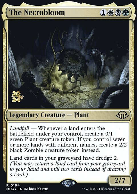 The Necrobloom, Modern Horizons 3 Promos #194s, Magic: The Gathering card