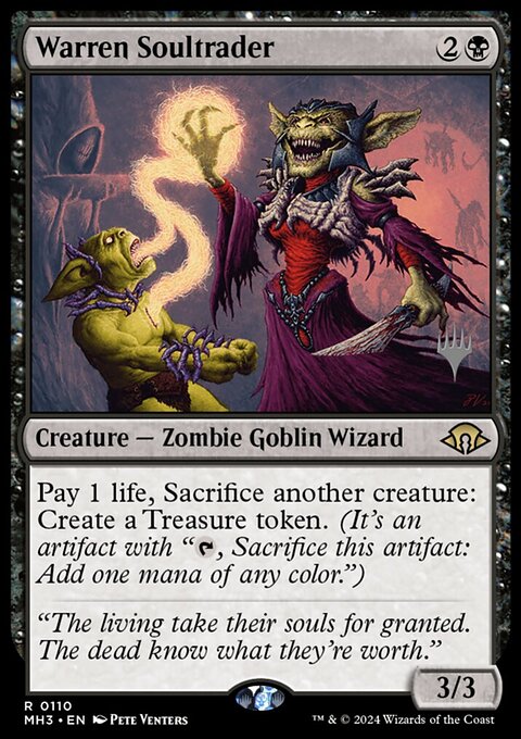 Warren Soultrader, Modern Horizons 3 Promos #110p, Magic: The Gathering card