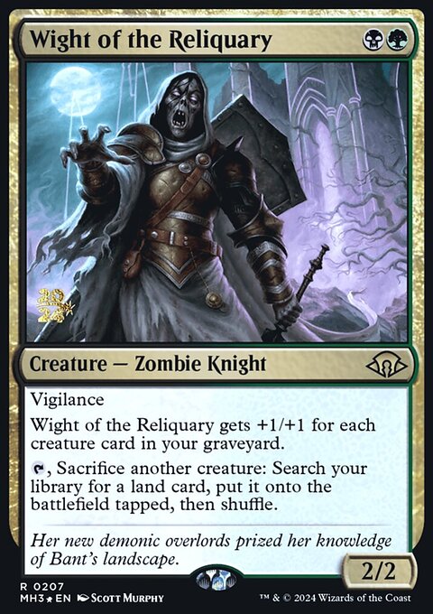Wight of the Reliquary, Modern Horizons 3 Promos #207s, Magic: The Gathering card