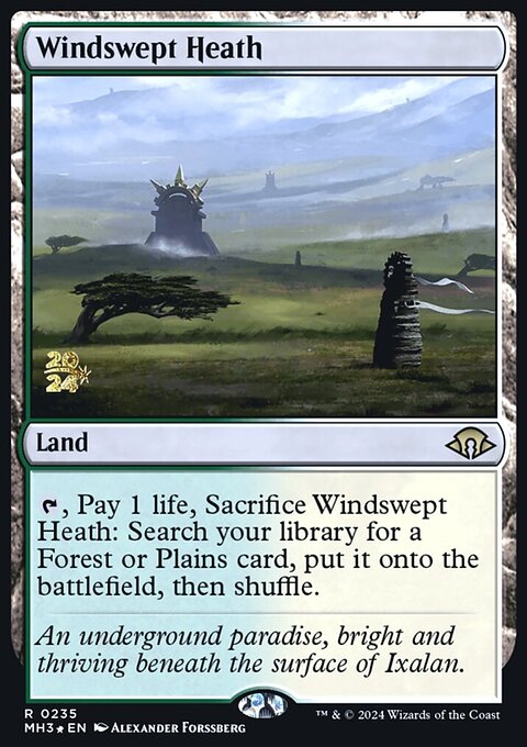 Windswept Heath, Modern Horizons 3 Promos #235s, Magic: The Gathering card