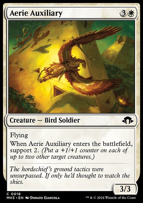 Aerie Auxiliary, Modern Horizons 3 #18, Magic: The Gathering card