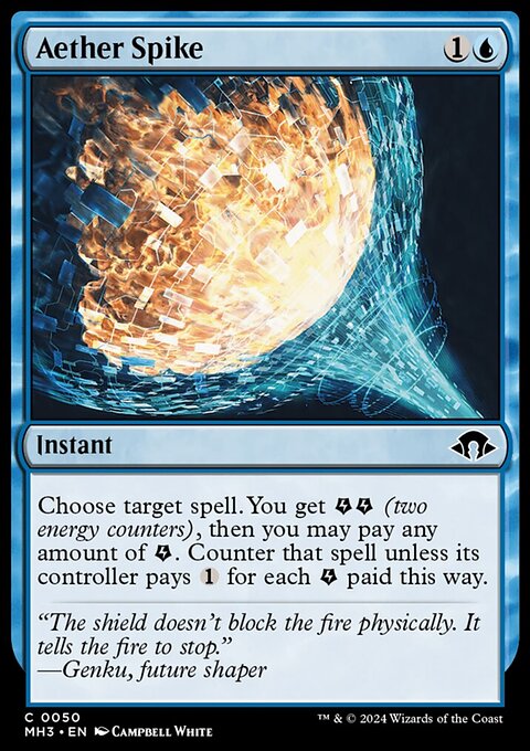 Aether Spike, Modern Horizons 3 #50, Magic: The Gathering card