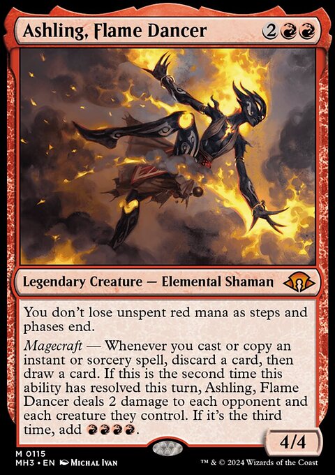 Ashling, Flame Dancer, Modern Horizons 3 #115, Magic: The Gathering card