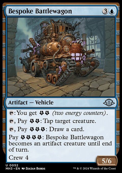 Bespoke Battlewagon, Modern Horizons 3 #52, Magic: The Gathering card