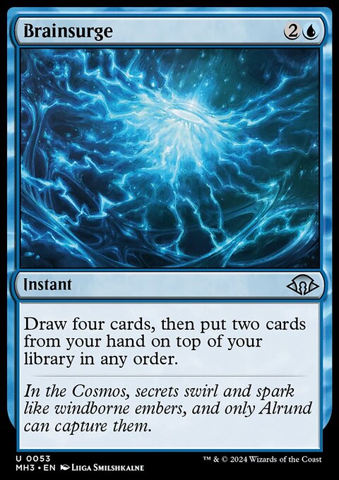 Brainsurge, Modern Horizons 3 #53, Magic: The Gathering card