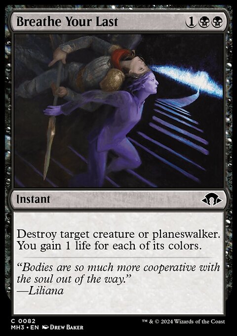 Breathe Your Last, Modern Horizons 3 #82, Magic: The Gathering card