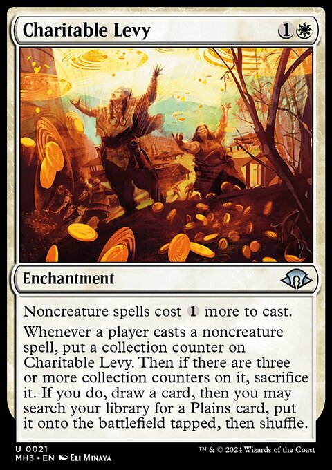 Charitable Levy, Modern Horizons 3 #21, Magic: The Gathering card