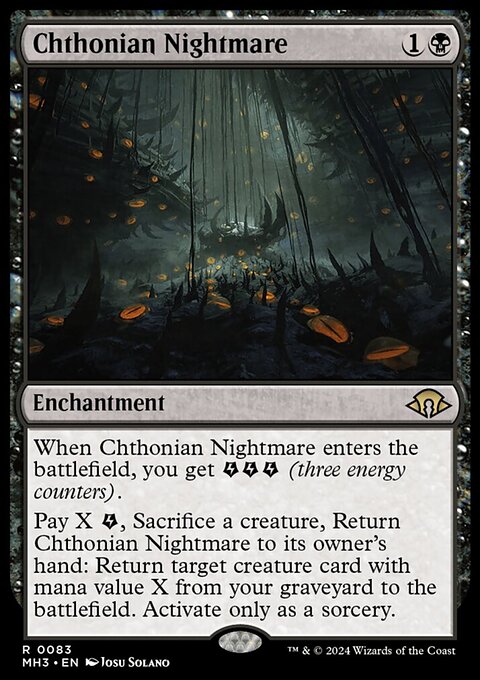 Chthonian Nightmare, Modern Horizons 3 #83, Magic: The Gathering card