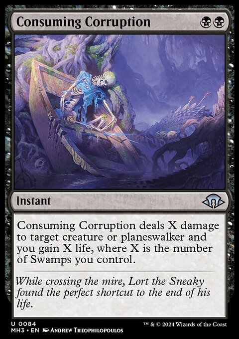 Consuming Corruption, Modern Horizons 3 #84, Magic: The Gathering card