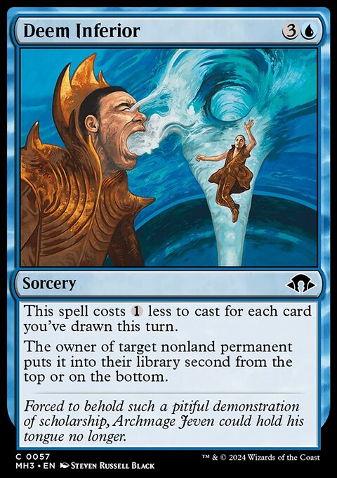 Deem Inferior, Modern Horizons 3 #57, Magic: The Gathering card