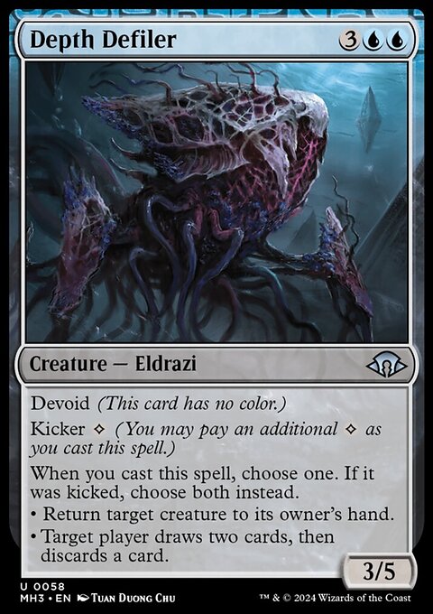 Depth Defiler, Modern Horizons 3 #58, Magic: The Gathering card