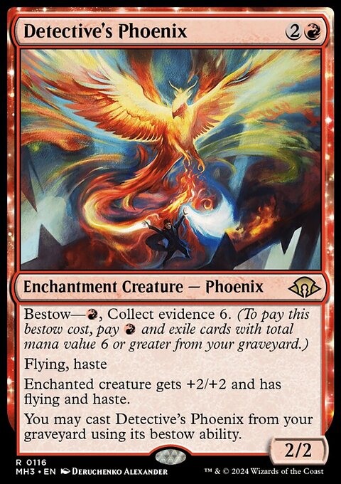 Detective's Phoenix, Modern Horizons 3 #116, Magic: The Gathering card