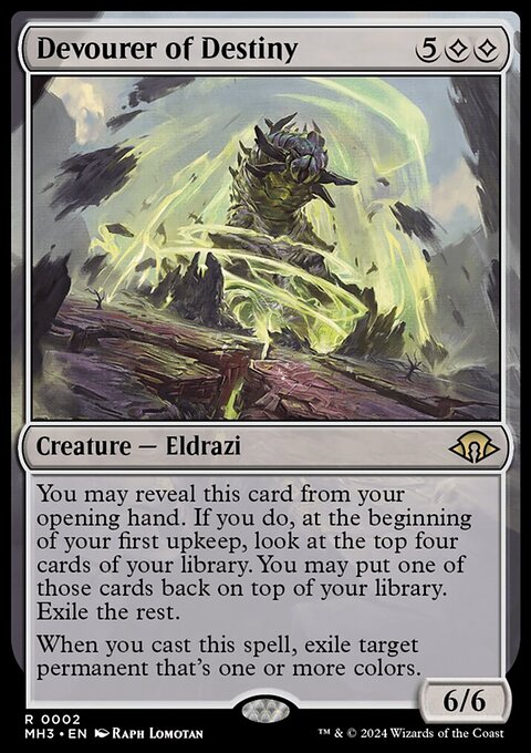 Devourer of Destiny, Modern Horizons 3 #2, Magic: The Gathering card