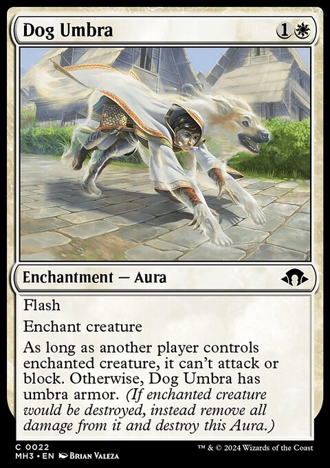 Dog Umbra, Modern Horizons 3 #22, Magic: The Gathering card
