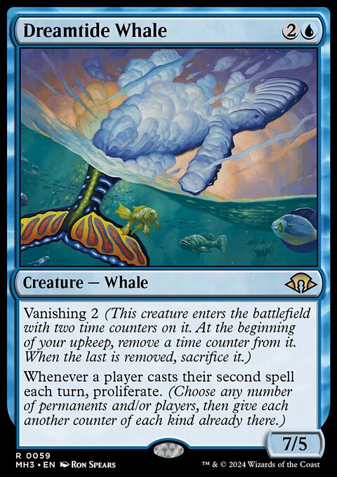Dreamtide Whale, Modern Horizons 3 #59, Magic: The Gathering card