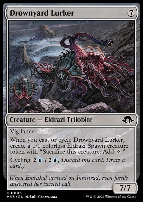 Drownyard Lurker, Modern Horizons 3 #3, Magic: The Gathering card