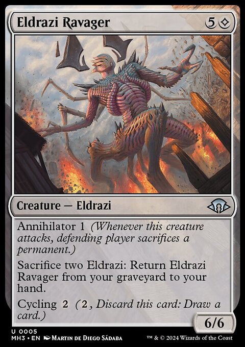 Eldrazi Ravager, Modern Horizons 3 #5, Magic: The Gathering card
