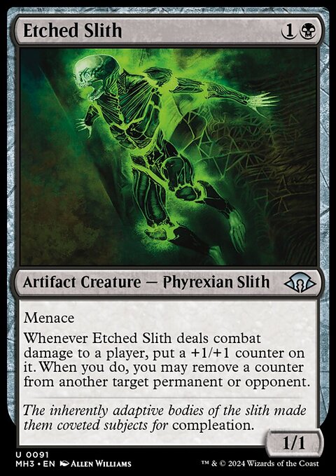 Etched Slith, Modern Horizons 3 #91, Magic: The Gathering card